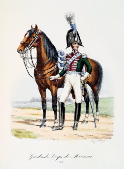 Gardes-du-Corps de Monsieur, 1814 by Eugene Titeux