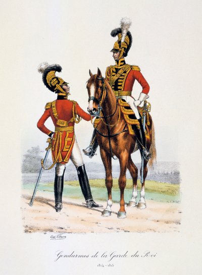 Gendarmes de la Garde du Roi by Eugene Titeux