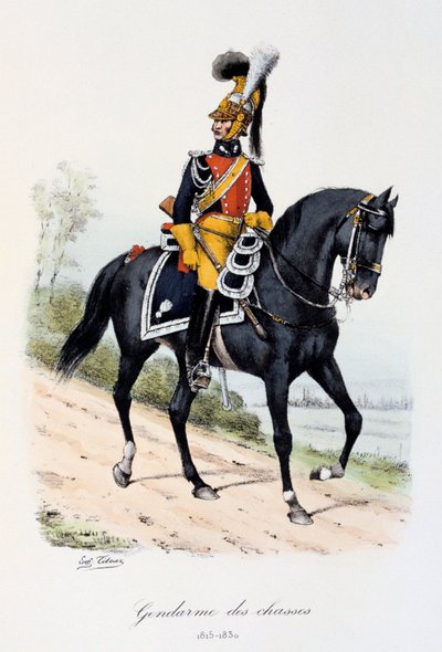 Gendarmes des Chasses, 1815-1830 by Eugene Titeux