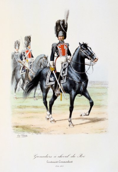 Grenadiers à Cheval du Roi, Lieutenant-Commandant by Eugene Titeux