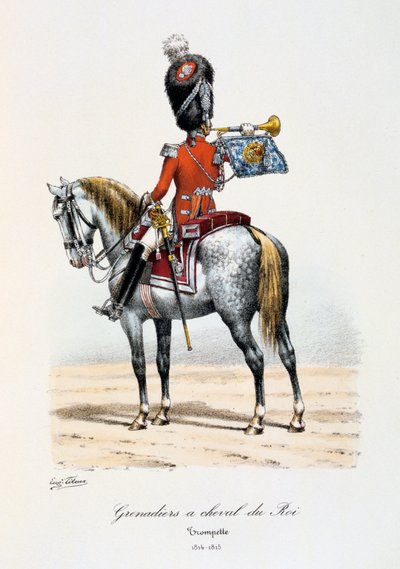 Grenadiers à Cheval du Roi, Trumpeter, 1814-15 by Eugene Titeux