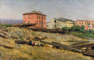 Houses in the Ligurian Apennines by Eugenio Gignous