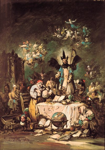 Allegorical Caprice by Eugenio Luca y Velasquez