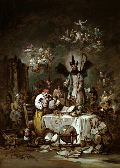 Allegorical Caprice. The Avarice, 1852 by Eugenio Lucas Velázquez