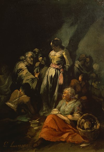 Cave of bandits by Eugenio Lucas y Padilla