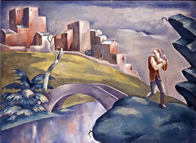 Landscape with a Human Figure / Landscape with a Wanderer by Eugeniusz Zak