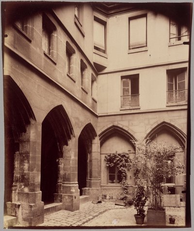 Cloister of the Billettes, 24 rue des Archives by Eugène Atget