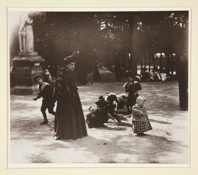 Children - Luxembourg Garden by Eugène Atget