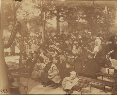 Guignol, Jardin du Luxembourg by Eugène Atget