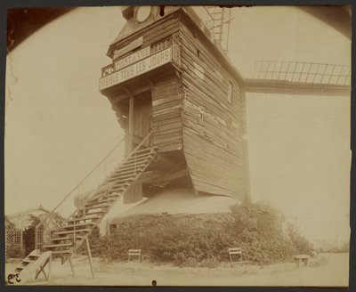 Montmartre, Moulin de la Galette, Rue Lepic by Eugène Atget