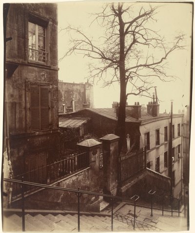 Staircase, Montmartre by Eugène Atget