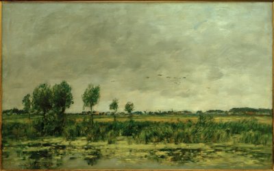 Moor near Honfleur by Eugene Louis Boudin