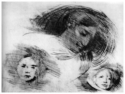 Rough Sketch by Eugène Carrière