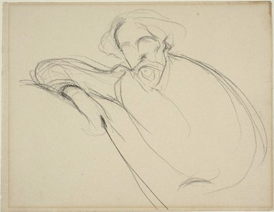 Study of Alphonse Daudet by Eugène Carrière