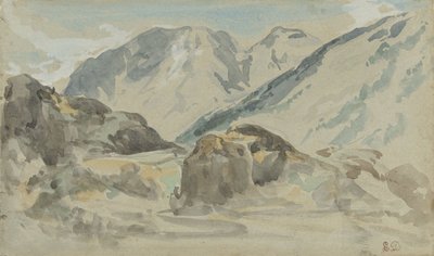 Mountain Landscape by Eugène Delacroix
