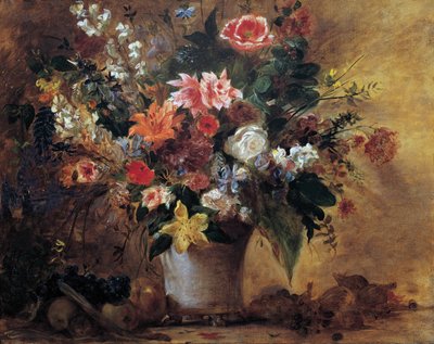 Flower Still Life by Eugène Delacroix