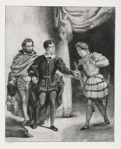 Hamlet: Hamlet and Guildenstern by Eugène Delacroix