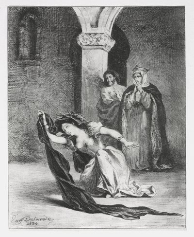Hamlet: The Chant of Ophelia by Eugène Delacroix