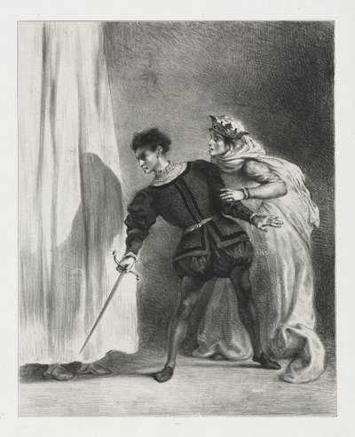 Hamlet: The Murder of Polonius by Eugène Delacroix