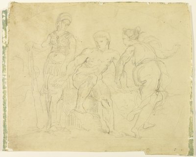 Hercules Between Virtue and Vice by Eugène Delacroix