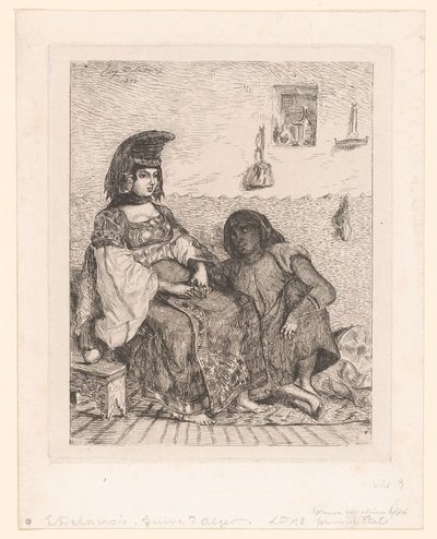 Jewish Woman from Algiers by Eugène Delacroix