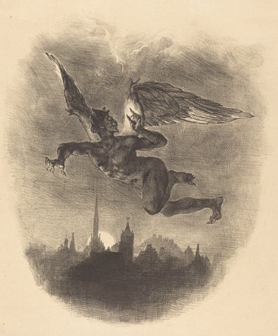 Mephistopheles in the Air by Eugène Delacroix
