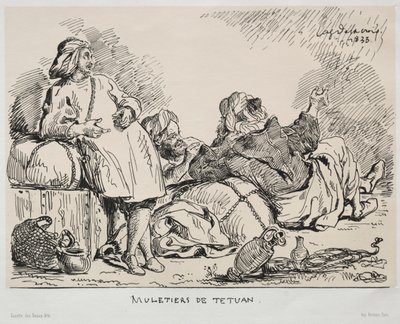 Muleteers of Tetuan by Eugène Delacroix