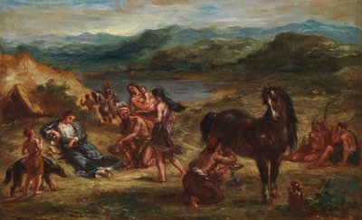 Ovid among the Scythians by Ferdinand Victor Eugene Delacroix