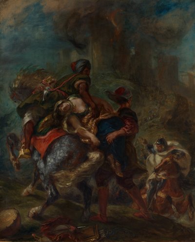 The Abduction of Rebecca by Ferdinand Victor Eugene Delacroix