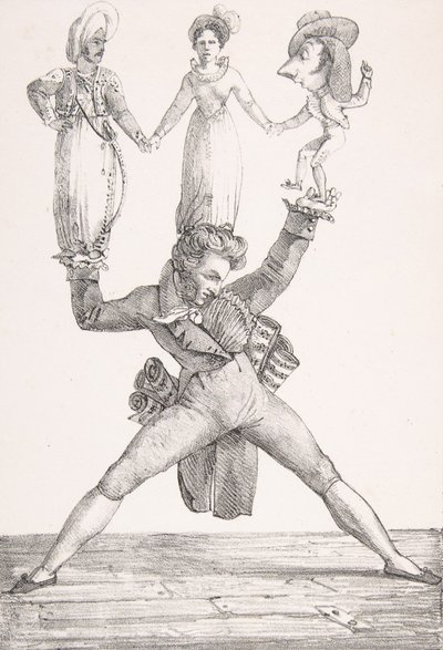 Théâtre Italien by Eugène Delacroix