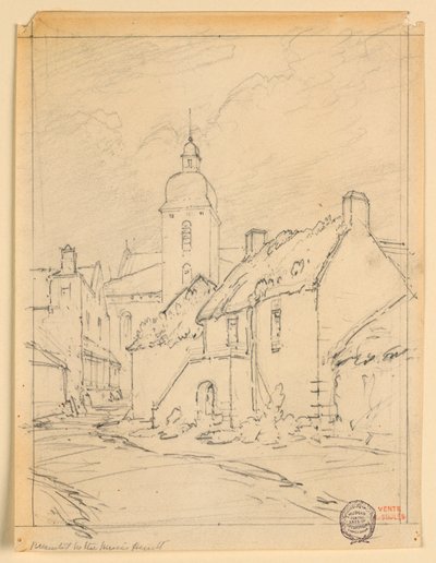 A Street in a Town by Eugène Edouard Soulès