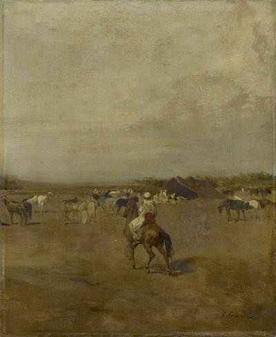 Arabian Encampment by Eugène Fromentin