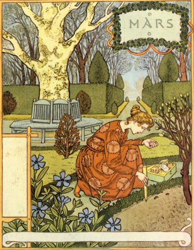 Mars, 1896 by Eugene Grasset