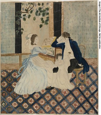 Family Group at Piano by Eunice Pinney