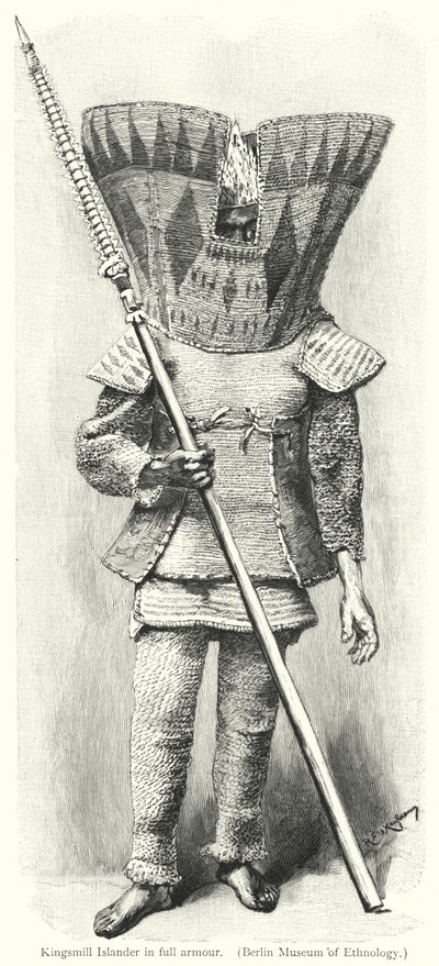 Kingsmill Islander in full armour by European School