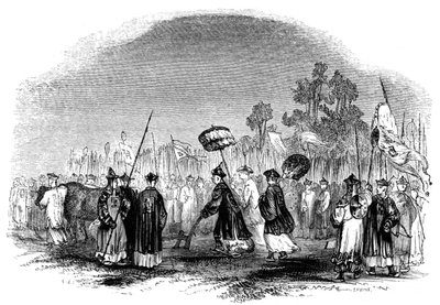 The Annual Spring Festival, 1847 by Evans