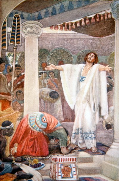 Daniel interprets the dream of Nebuchadnezzar by Evelyn Paul