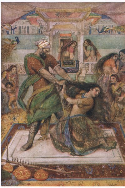 Draupadi Dragged from Her Chamber by Evelyn Paul