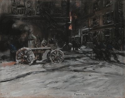 Fire Scene by Everett Shinn