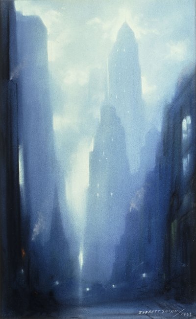 New York at Night by Everett Shinn