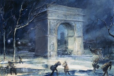 The Arch, Washington Square by Everett Shinn