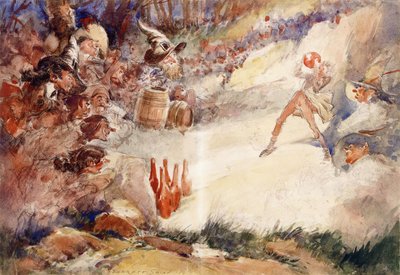 The Bowling Game by Everett Shinn