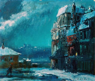 Winter Night, Paris by Everett Shinn