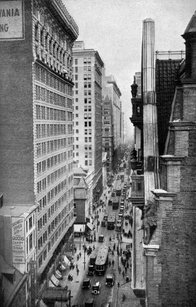 Chestnut Street, Philadelphia, Pennsylvania, USA by Ewing Galloway