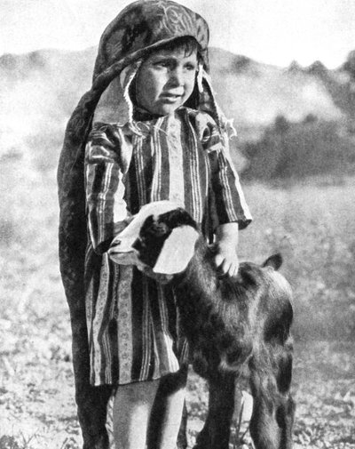 Tunisian boy in the Sahara Desert, 1936 by Ewing Galloway