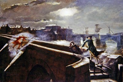 The Brigs of Ayr by Eyre Crowe