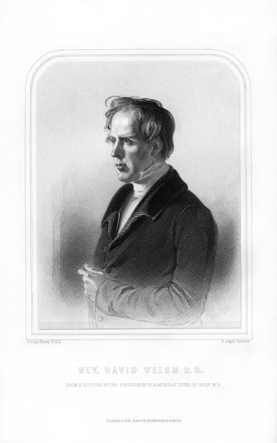 David Welsh, Scottish Divine and Academic, 1870 by FA Roberts