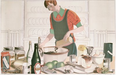 The Christmas Pudding, Poster 1928 by F.C. Harrison