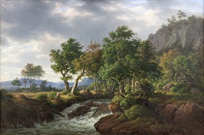 Rocky Landscape. Djupadal in Blekinge by F.C. Kiærskou