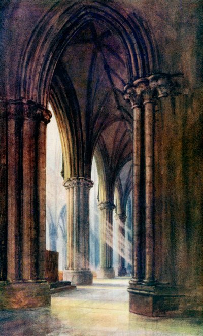 Interior of Lincoln Cathedral by FP Dickinson